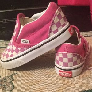 Pink Checkered Vans